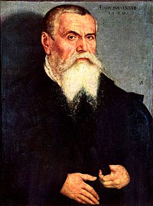 Л.Кранах. Автопортрет 1550 г., Галерея Уффици, Флоренция