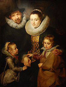 Семья Яна Брейгеля, портрет работы Рубенса