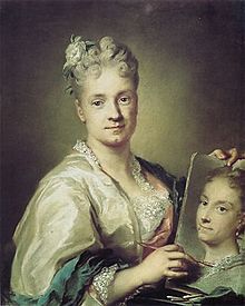 Автопортрет с портретом сестры, 1715