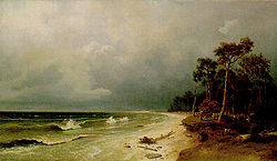 Пляж Балтийского моря, холст и масло, 1880 год