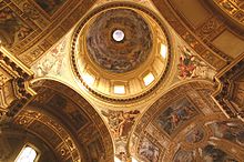 Собор Санкт-Андреа-делла-Валле в Риме с фресками Джованни Ланфранко