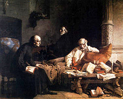 Картина «Смерть Ацерна» (1867), изображающая Себастьяна Клёновича на смертном одре