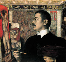 Автопортрет в мастерской. 1905