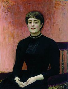 Е. Н. Званцева. Портрет работы И. Репина (1889)